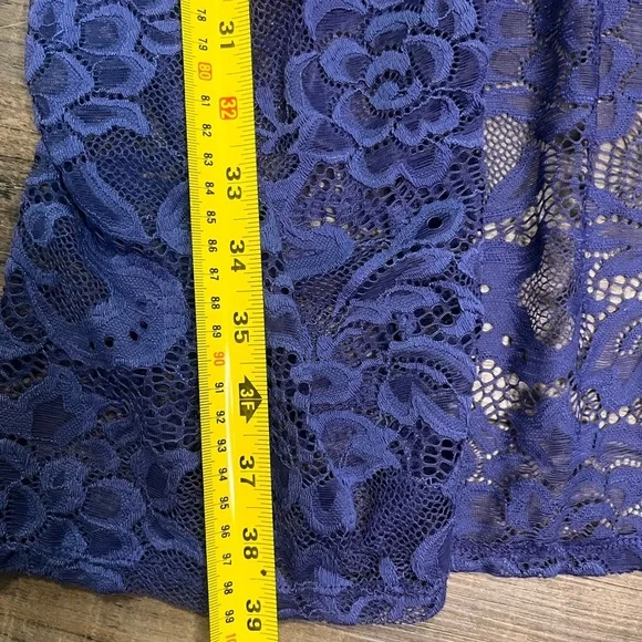 LuLaRoe Periwinkle Lace Cardigan - Picture 3 of 5